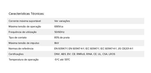 Kit C/ 2 Contator 95a Bobina 220vca Contato Auxiliar 1na+1nf 1