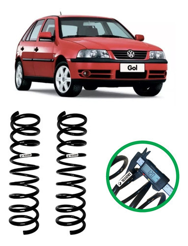 2 Molas Reforçadas Gnv Gol G3 2000 2001 2002 2003 2004 2005 0