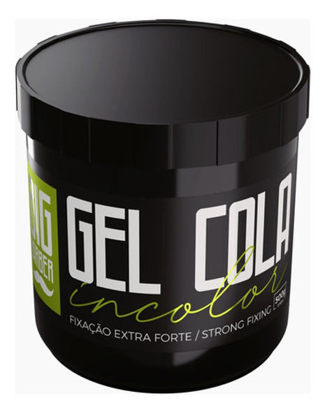 Gel Cola Big Barber 500g Incolor Fixador Potão Super Fixação 1