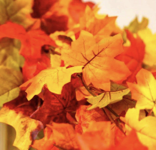 Corrente Outonada Ramo Folhas Artificiais Decoração De Ambie 1