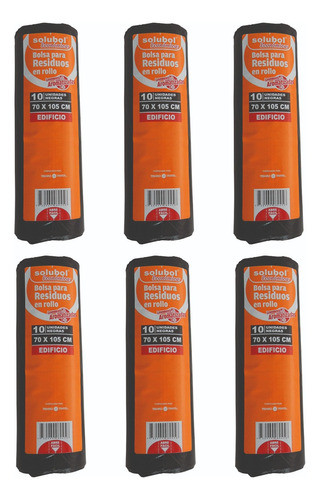 Bolsa Para Residuos - Rollo X 10 Edificio 70x105 - Pack X 2 0