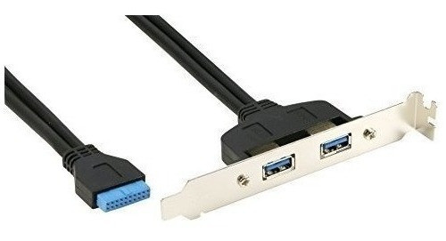 Riitop 2 Puertos Usb 30 Panel Posterior Femenino A Mb 20pin 1