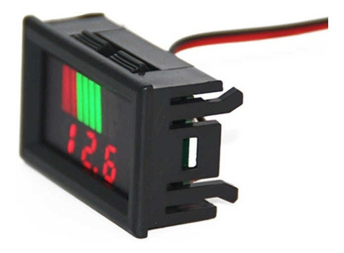 Voltimetro Digital De 3 Digitos 12 A 60v Con Barra Led 0