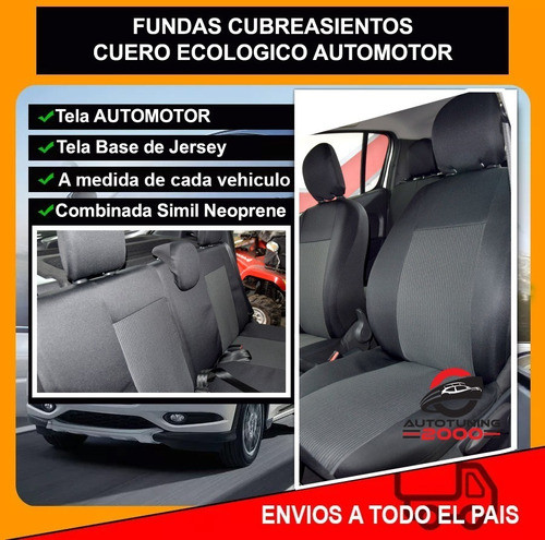 Fundas Cubre Asiento Tela Automotor Palio Weekend 1