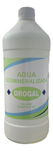 Agua Desmineralizada Drogal 1000cc X 6 Unidades 1