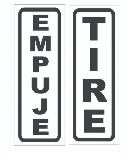 Calco Empuje Varios Modelos Para Puertas 3x10  Cm 0