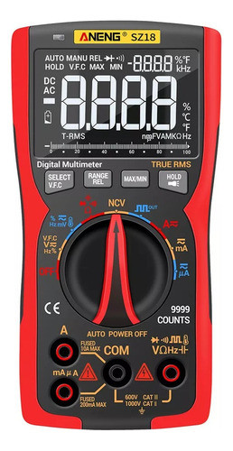 Multímetro Aneng Q10 True Rms Diy Transis Capacit Ncv Lcr 0