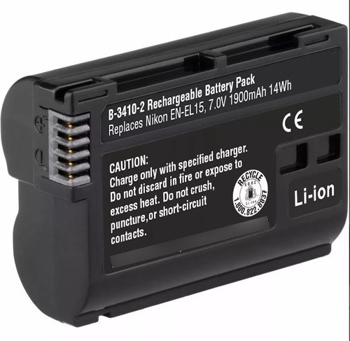 Bateria + Cargador Usb En-el15 P/nikon D7200 D610 D810 D750 0