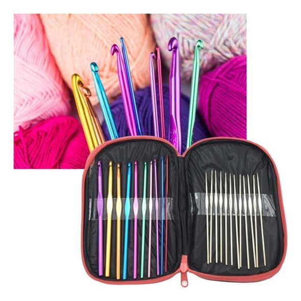 Agujas De Crochet X22, 0.6 A 6.5mm, En Estuche 0