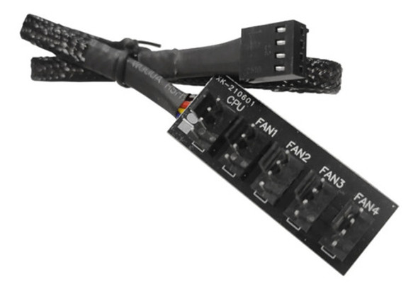 Cabo Hub Pwm Multi Fan P/ 5 Fans Cooler 4 Pinos Cpu Splitter 0