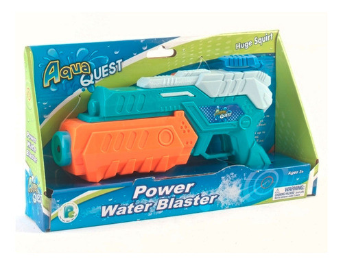 Aqua Quest Pistola De Agua 22cm Power Water Blaster Verde 0