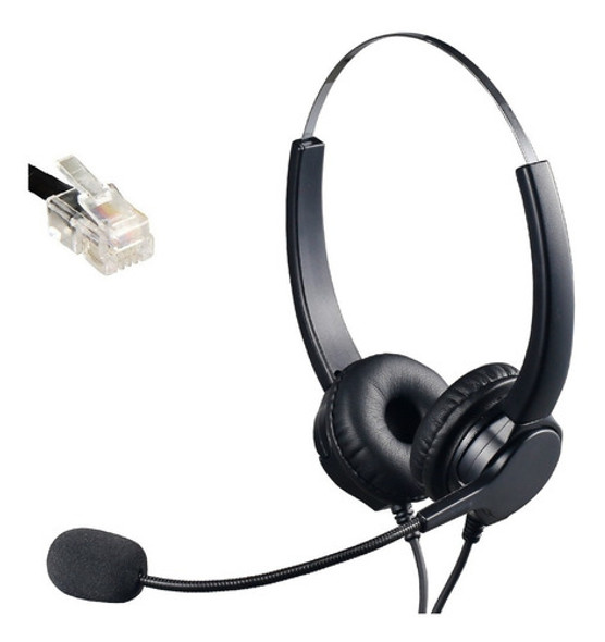Auricular Headset Vincha Cabezal P/ Telefono Ip Fanvil Rj9 0