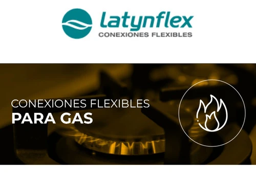 Flexible Exten Cocina Gas 1/2 Aprobado 40 A 95 Cm Latynflex 1