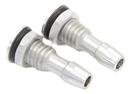 2pcs Aluminio M6 Agua Salida Rosca Con Junta Tórica Tornillo 1