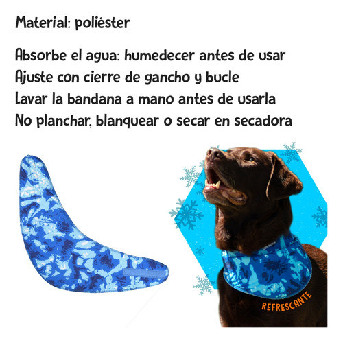 Bandana Refrescante Perros Frio Anti Calor Verano Medium 1