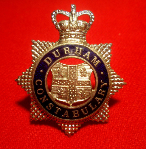 Placa De Policia Reino Unido Inglaterra Durham Comisaria 0