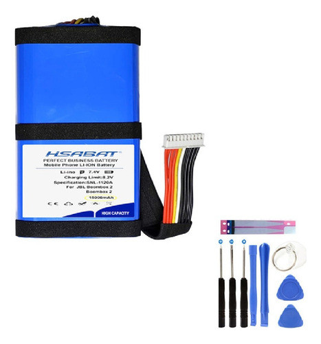 Ba|teria Compatível Jbl Boombox 2 Hsabat 1 Ano De Garantia 0