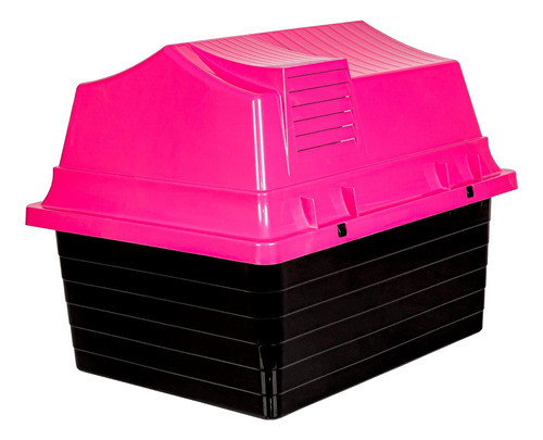Casa Casinha Cães Cachorro Gatos Pet Nº03 Rosa - Jel Plast 1