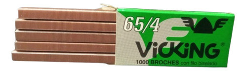 1000 Broches Vicking 65/4 Con Filo Biselado X20 Cajas 0