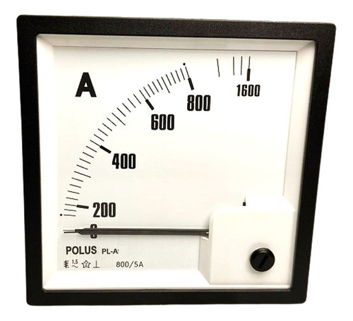 Amperímetro Analógico Fm 96x96 800/5a P/tc C/ Sobrecarga 1