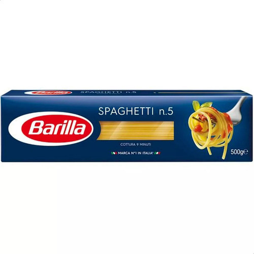 Fideos Spaghetti N°5 Barilla Pasta Larga Italiana - Pack X3 1