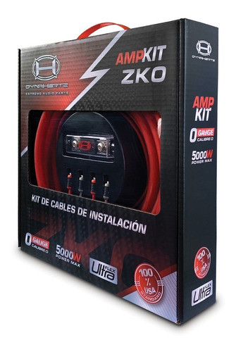 Kit De Cables - Amp Kit Zk0 - 0 Gauge - Dynahertz 1