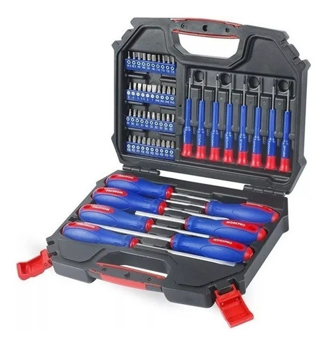 Juego Destornilladores 56 Piezas Cromo Vanadio Workpro 1