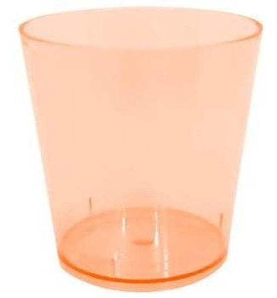 200 Unid - Mini Copo Pic 25 Ml + Colher Brigadeiro Laranja 1