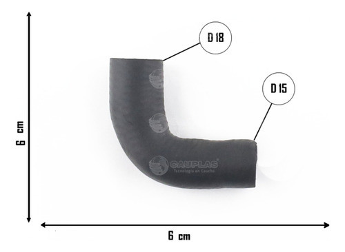 Codo De Calefaccion Vw Gol G1 Saveiro G1 1.6 Diesel 1