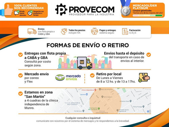 Kit Complemento De Pared | Tromen 4' (10cm) Inoxidable 1