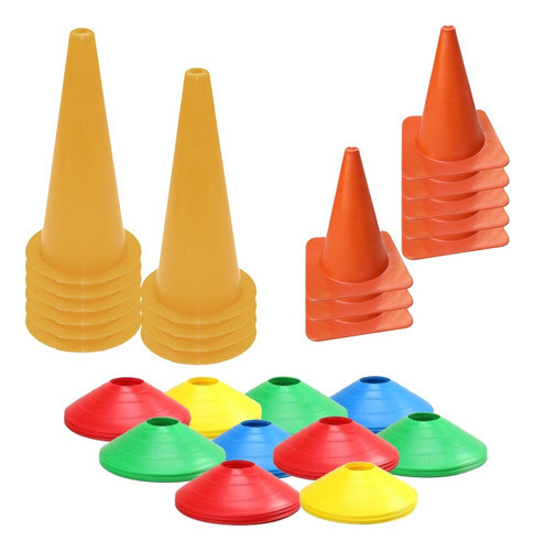 Set De Conos Tortuga Rigidos Medianos Entrenamiento Futbol 0