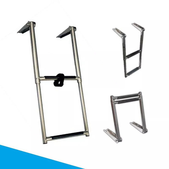 Escalera Náutica Plegable Inoxidable 2 Escalones S Planchada 1