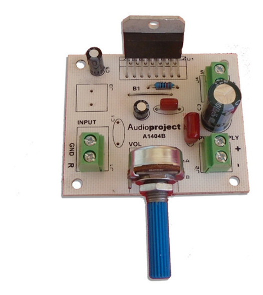 Mini Amplificador Mono De 38 Watts C/volumen - Audioproject 1