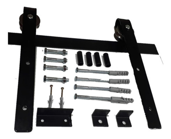 Kit Puerta Granero Colgante Para Puerta Hasta 80cm 0