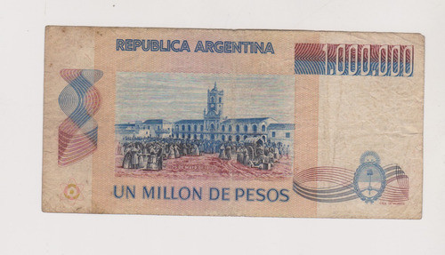 Billete Argentina 1 Millon$ Ley  Bottero 2518 Año Bueno - 1