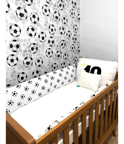 Papel De Parede Bola Futebol Quarto Menino Adesivo Rolo 3 M 1
