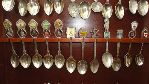 Cuchara Paises De Coleccion Plata Y Metal Mirala 0