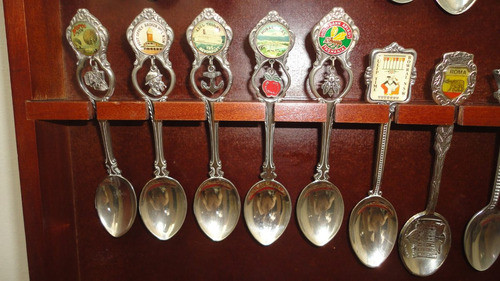 Cuchara Paises De Coleccion Plata Y Metal Mirala 1