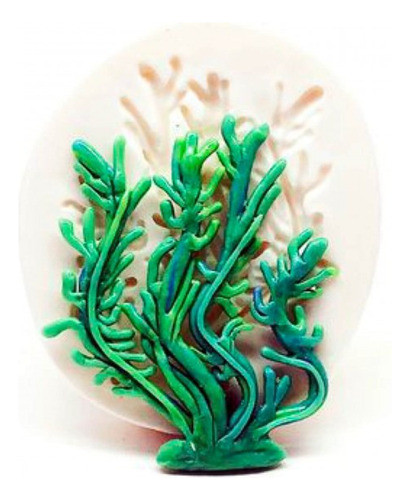 Molde De Silicone Fundo Do Mar - Algas Mod 2 0