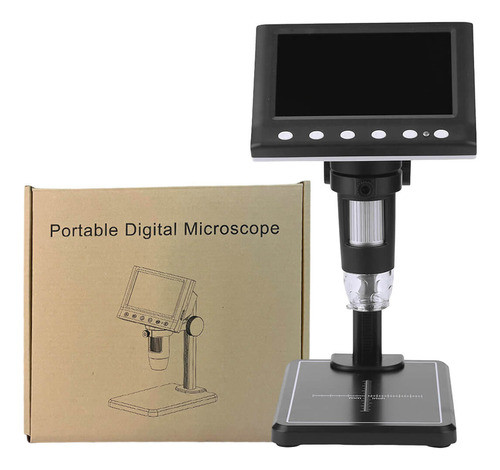 Microscópio Digital Com Tela 4,3 Polegadas 0