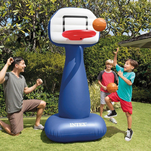 Aro De Basket Con Pelotas - Juego Intex - 107x97x20 0