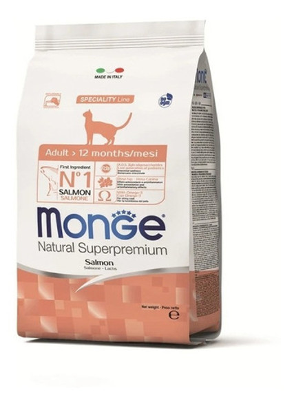 Monge Feline Super Premium Adulto Salmon 1. 5 Kg Con Regalo 0