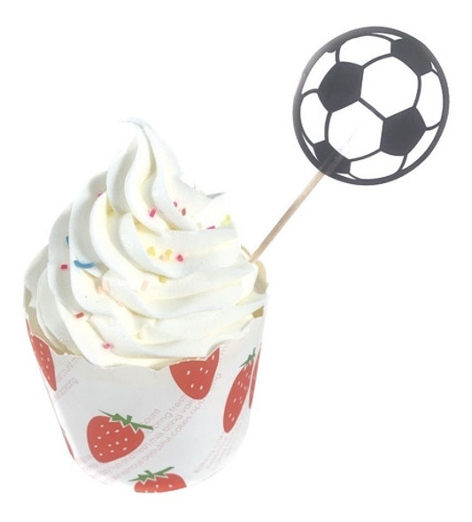 Pinche Cupcake Copetin Pelota Futbol X20 Uni Decoracion Cump 1