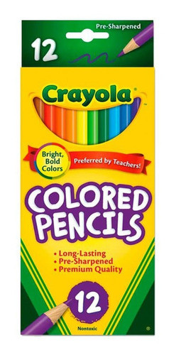 Caja Lapices De Colores Crayola 12 Unidades Colores Surtidos 0