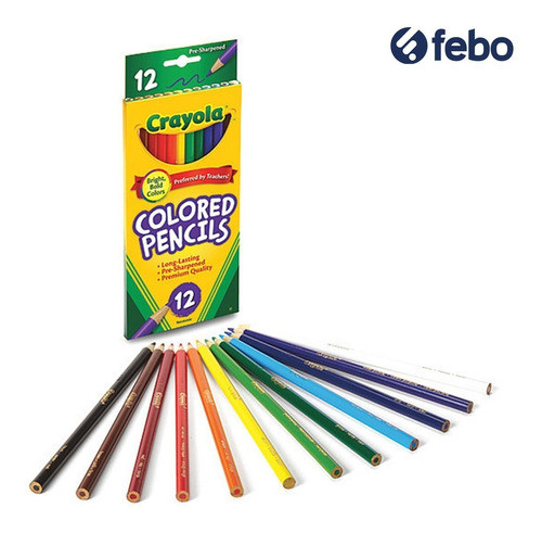 Caja Lapices De Colores Crayola 12 Unidades Colores Surtidos 1