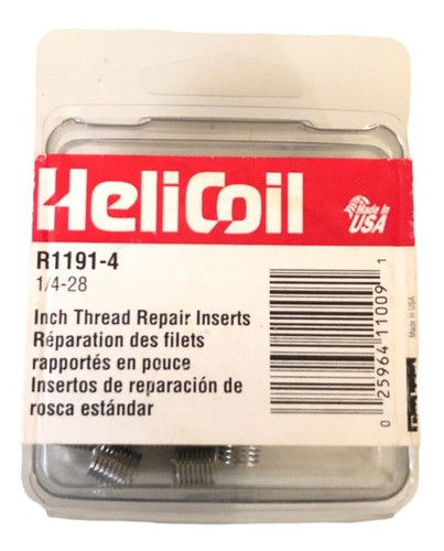 Set 12 Insertos 1/4-28 Helicoil 0