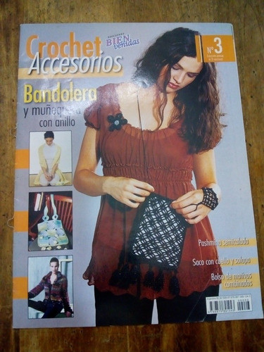 Crochet Accesorios Bandolera Y Muñequera Con Anillo (cu19) 0