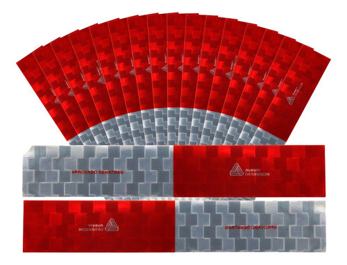 Kit 100 Faixas Refletiva Lateral Carreta Avery Dennison 0