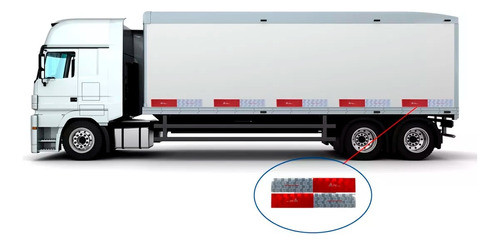 Kit 100 Faixas Refletiva Lateral Carreta Avery Dennison 1