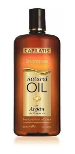 Shampoo Natural Oil Con Aceite De Argán - Capilatis 420ml 0